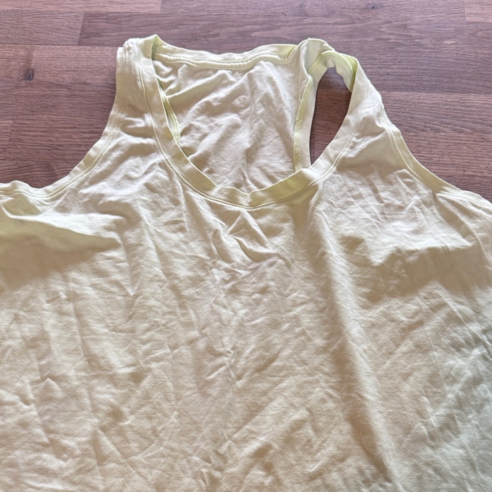Lululemon Athletica Light Yellow Tank Top